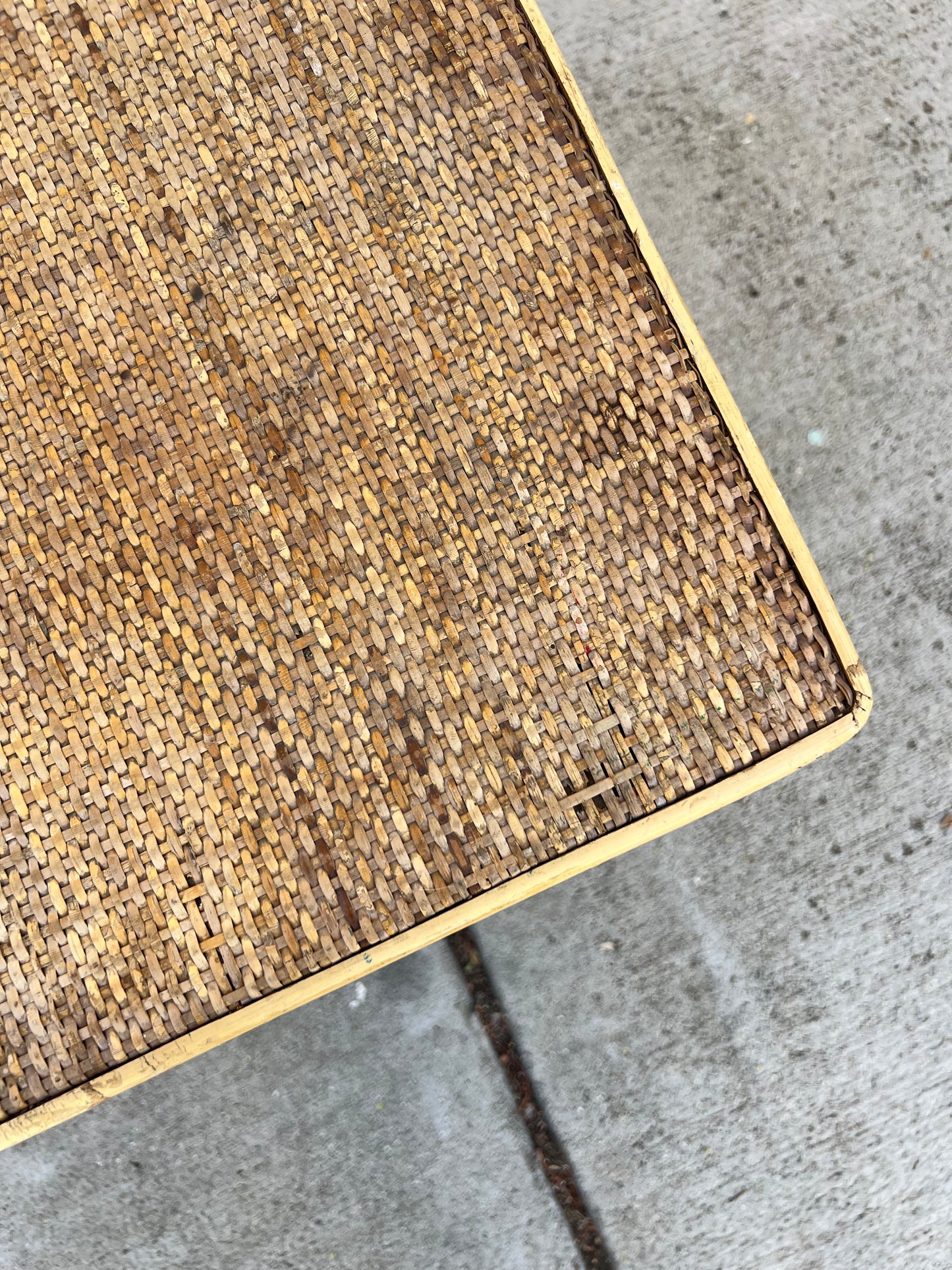 Vintage bamboo coffee table