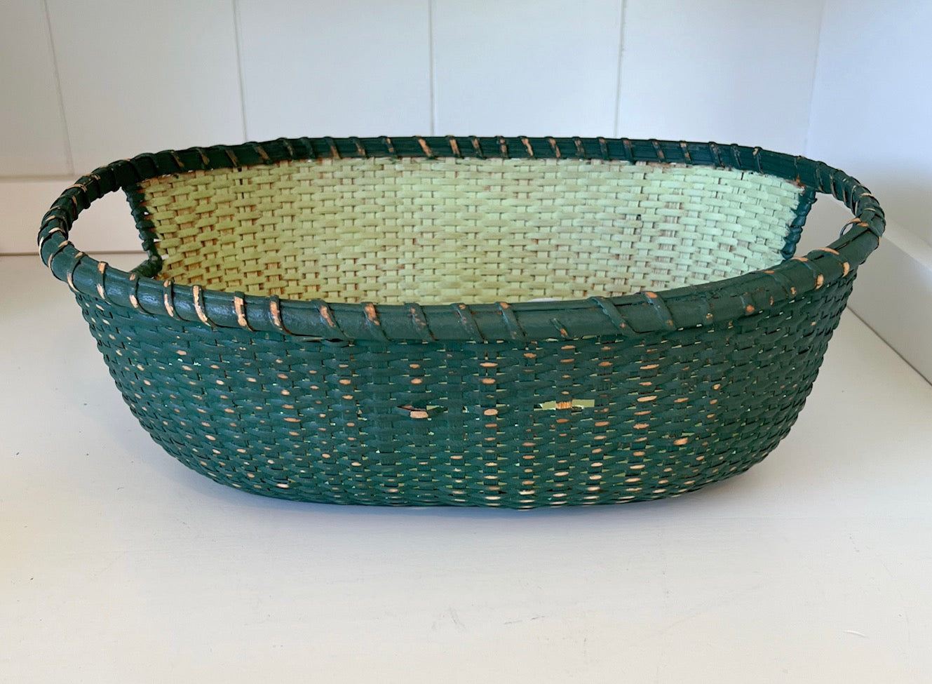 home decor basket, green decorative basket