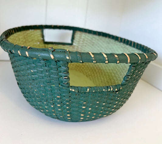 nantucket basket, painted basket