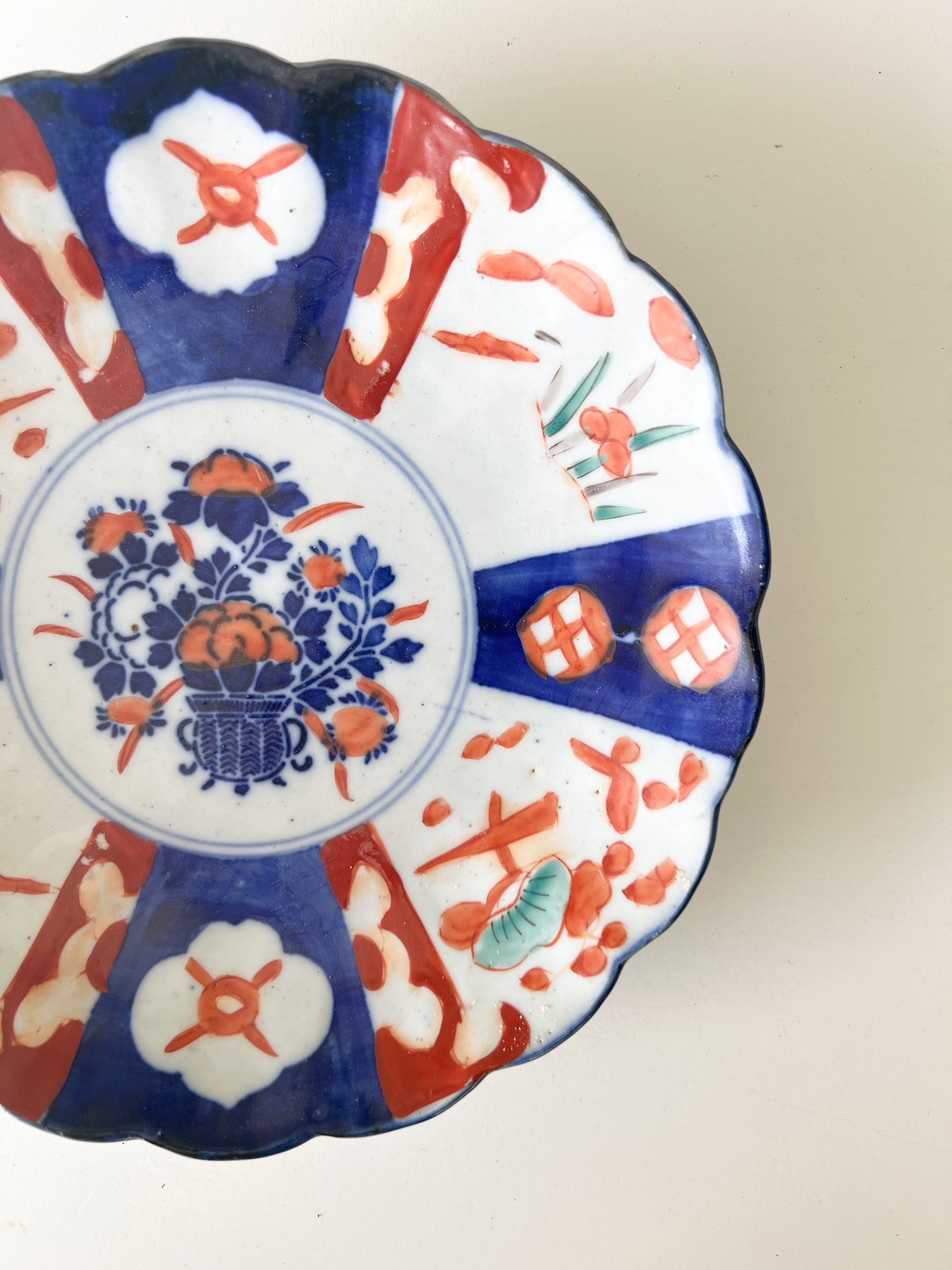 Top view of inspired Asian Decor Plate