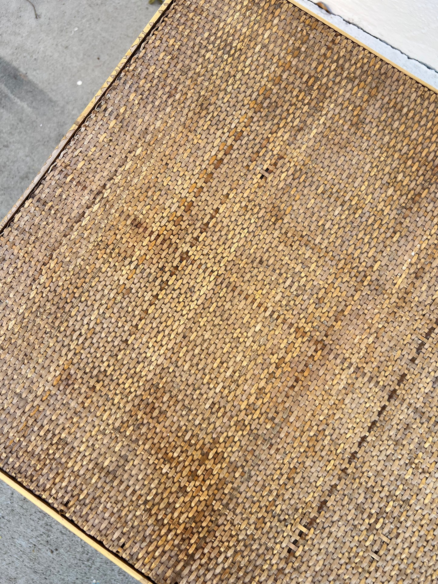 Vintage bamboo coffee table