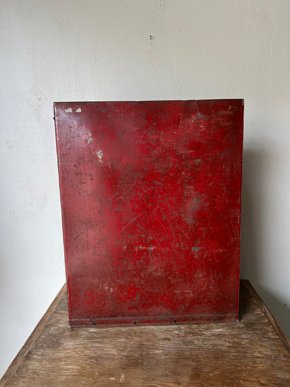 Red Tin Container