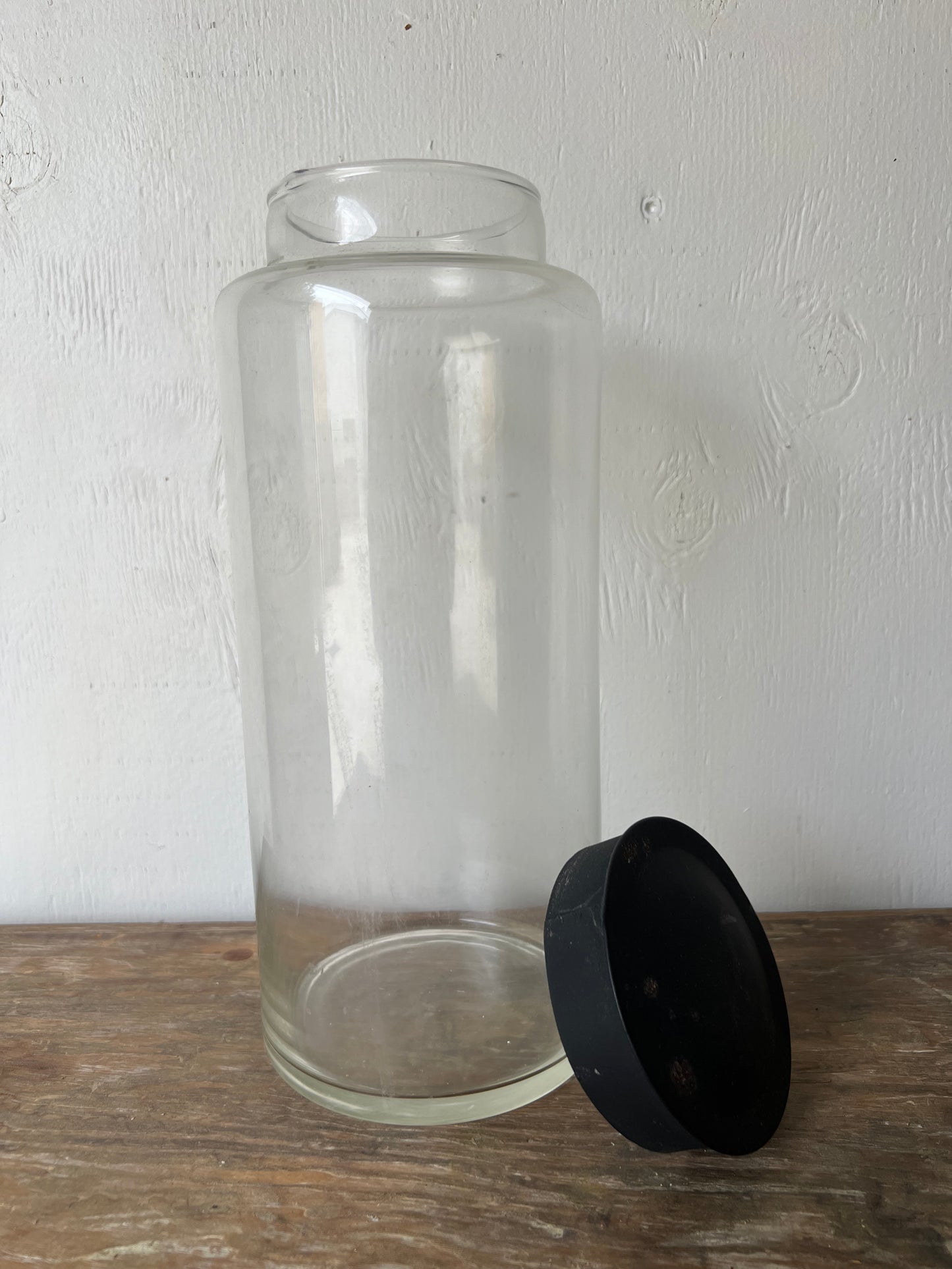 Glass Cylinder with Metal Lid