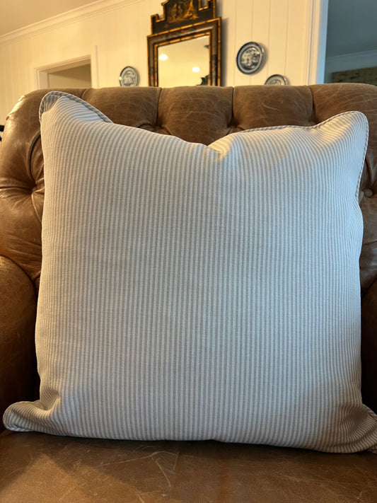 Beige and White Stripe 20" x 20" Pillow