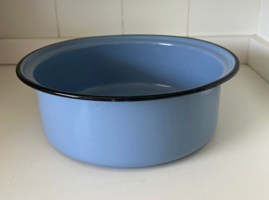 Light Blue Enamel Bowl