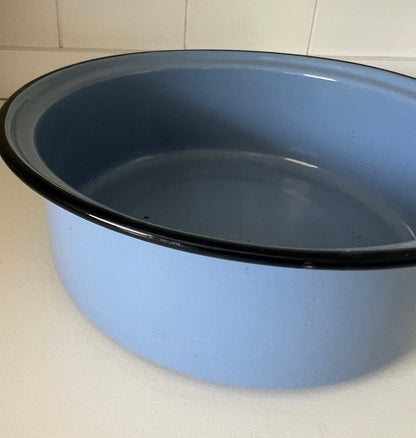 Light Blue Enamel Bowl