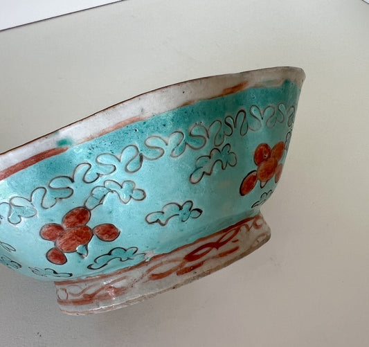 Hand Painted Floral Bowl