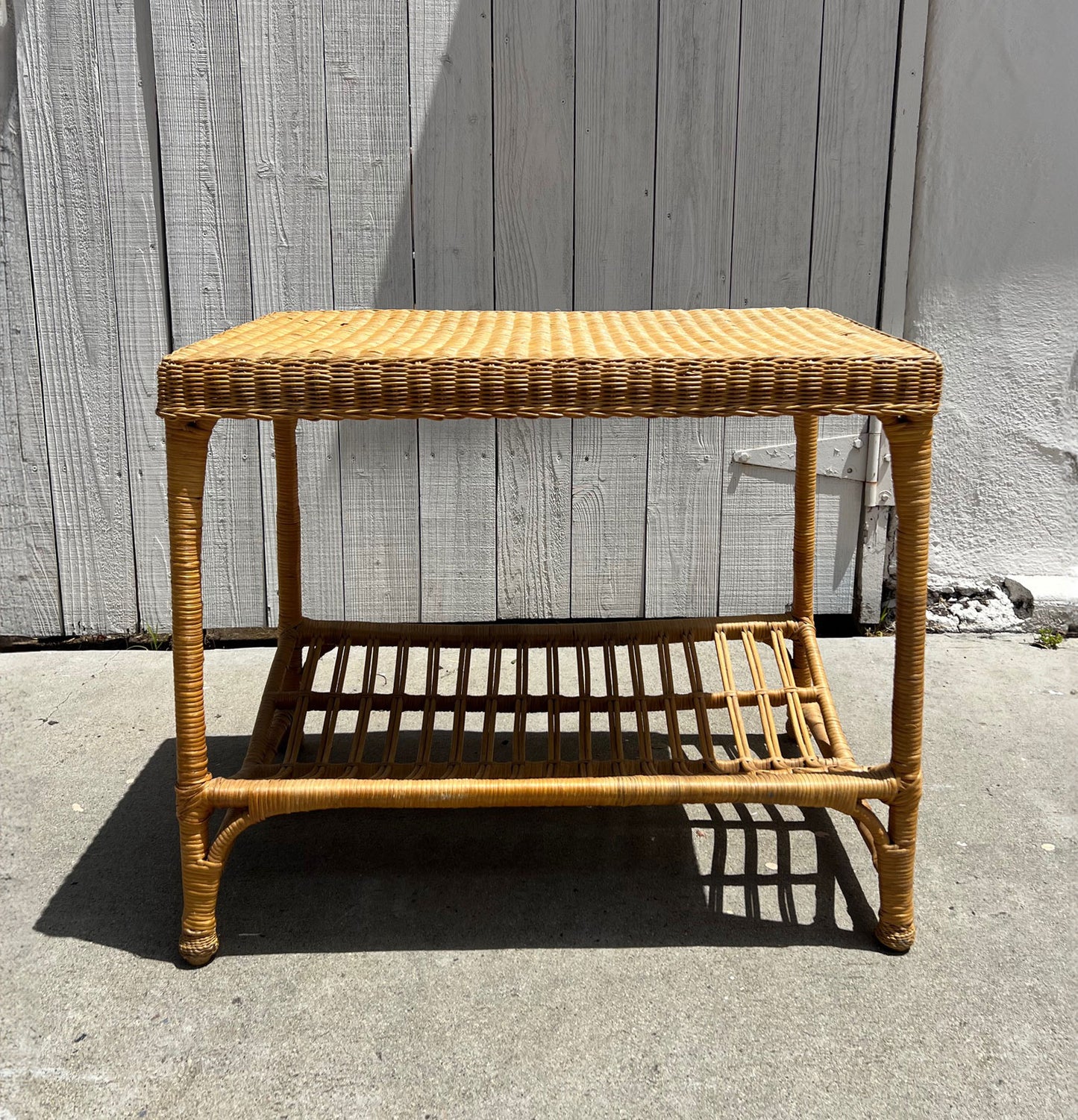 Rattan Side Table