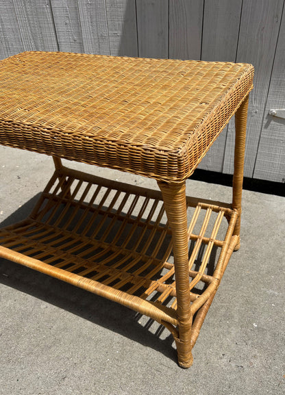 Rattan Side Table