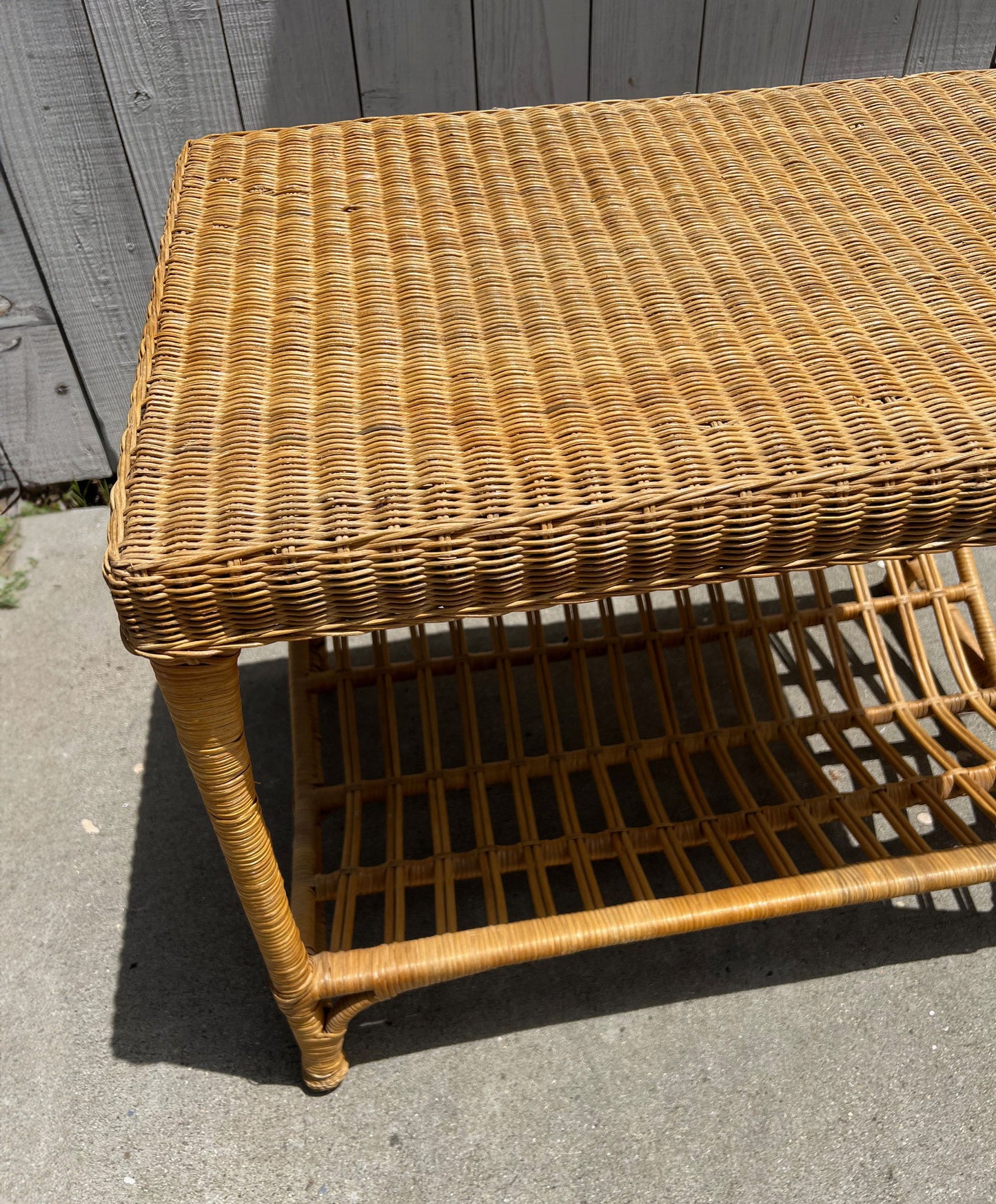 Rattan Side Table