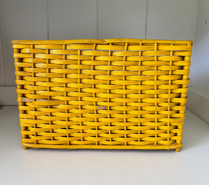 Vintage Yellow Desk organizer